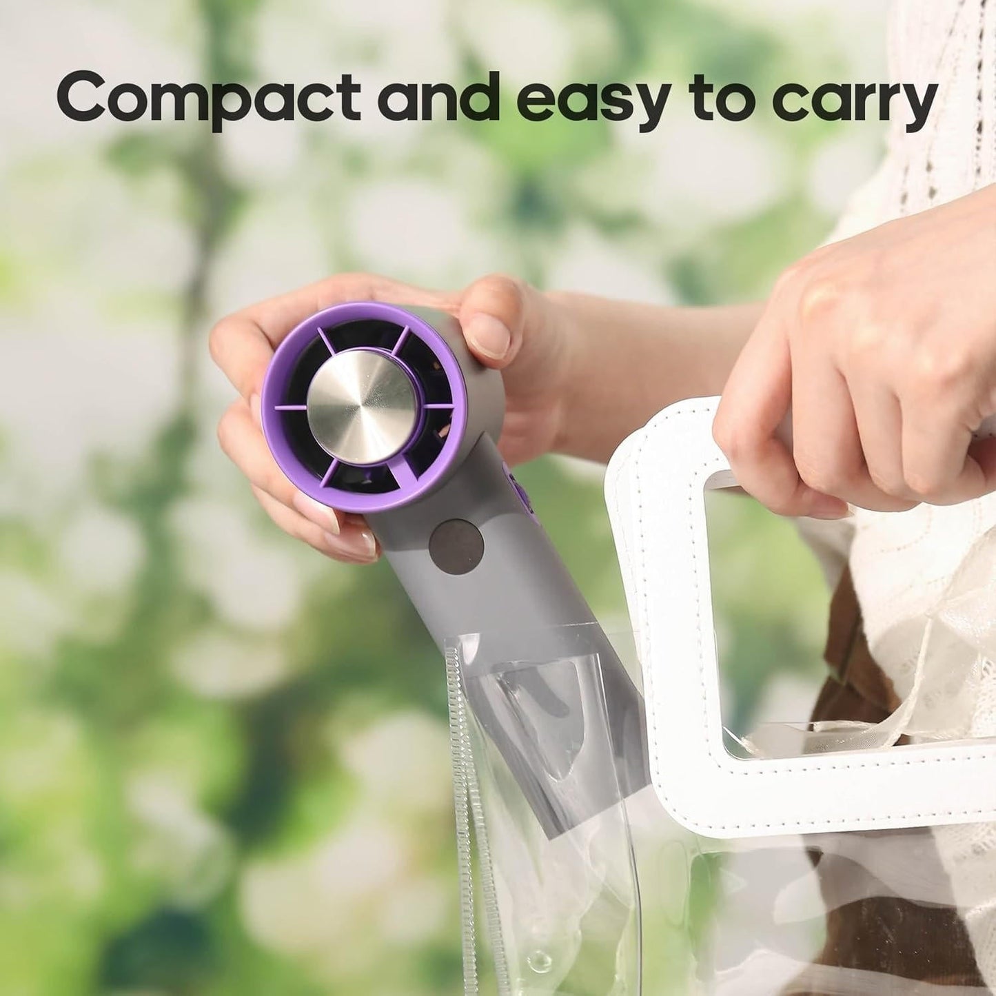 Ventilateur à main - Tragbares Design - Wiederaufladbarer Akku