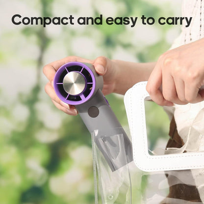 Ventilateur à main - Tragbares Design - Wiederaufladbarer Akku