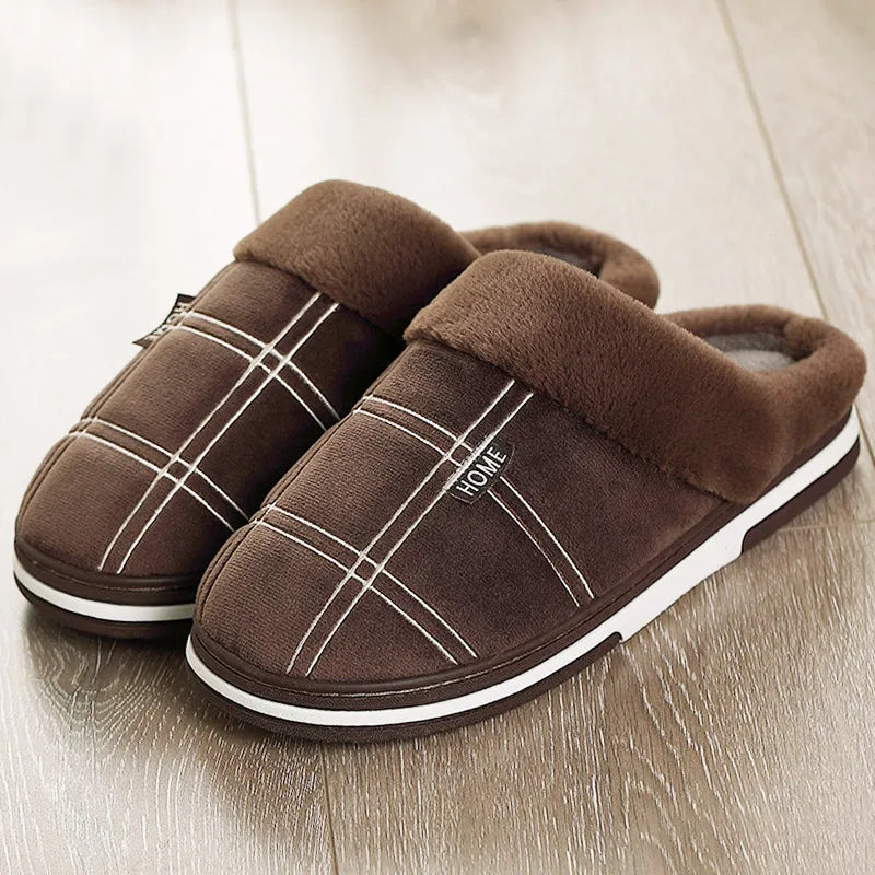 Hausschuhe - Herren Slip-On Warme Bequeme Hausschuhe pour l'hiver