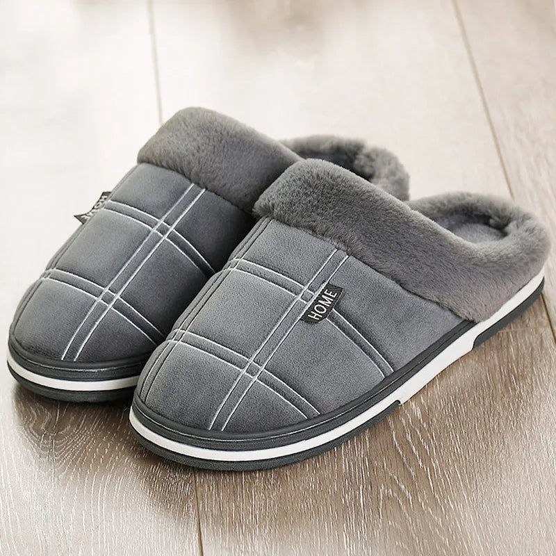 Hausschuhe - Herren Slip-On Warme Bequeme Hausschuhe pour l'hiver