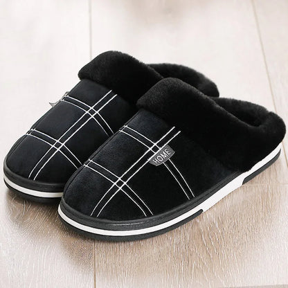 Hausschuhe - Herren Slip-On Warme Bequeme Hausschuhe pour l'hiver