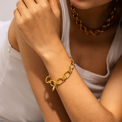 Betty - Loop Gold Bracelet — bringing modern charm to your space.