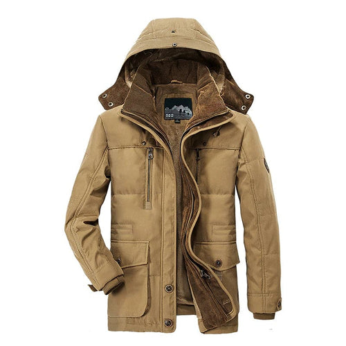 Winter Parka | Mit Kapuze | Fleece-Futter | Schneejacke | Herren Winterjacken
