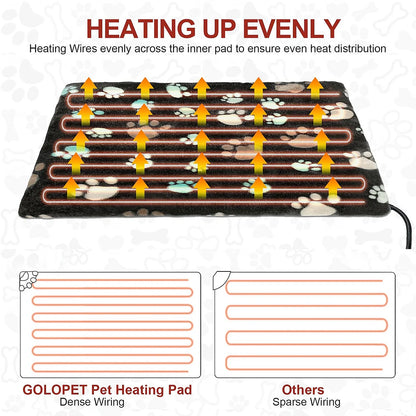 Adjustable Heated Dog Bed with Washable Cover for Warmth & Comfort