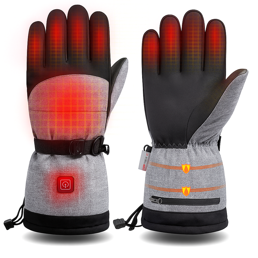 Gants d'hiver chauffants pour hommes et femmes - Chaleur rechargeable