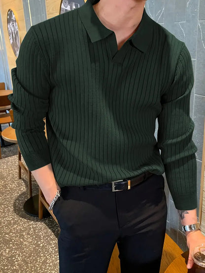 Polo-Pull | Avec Kragen | Intelligent et décontracté | Pull-over | Herrenbekleidung