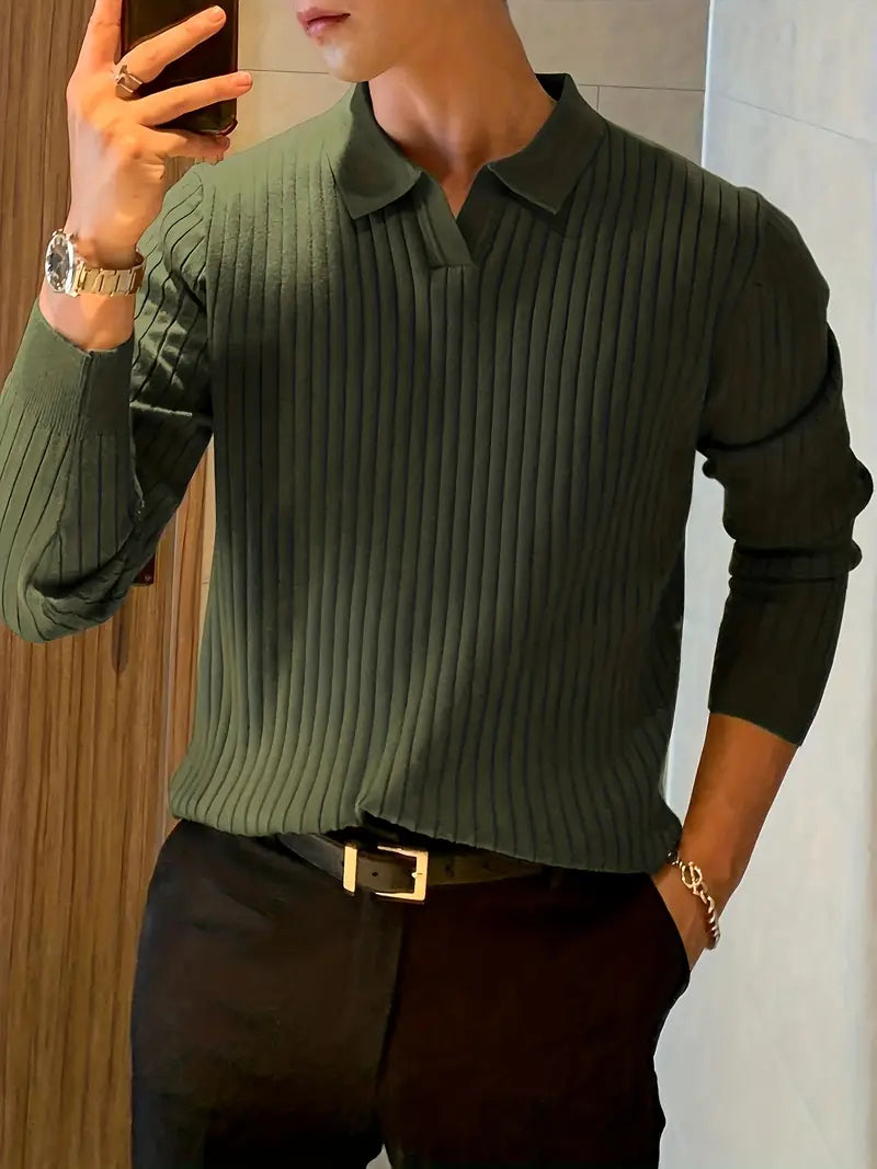 Polo-Pull | Avec Kragen | Intelligent et décontracté | Pull-over | Herrenbekleidung