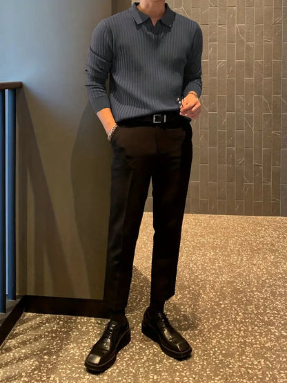 Polo-Pull | Avec Kragen | Intelligent et décontracté | Pull-over | Herrenbekleidung