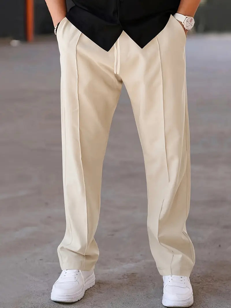 Faltenhose | Avec Cordelzug | Passeport Lockere | Tuyau décontracté intelligent | Pantalons pour hommes