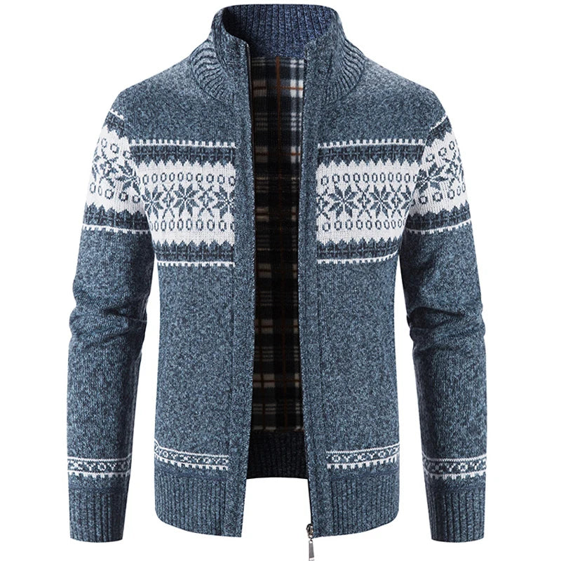 Strickjacke - Mit Reißverschluss - Hiver - Strickjacke Pull - Herren Strickjacke
