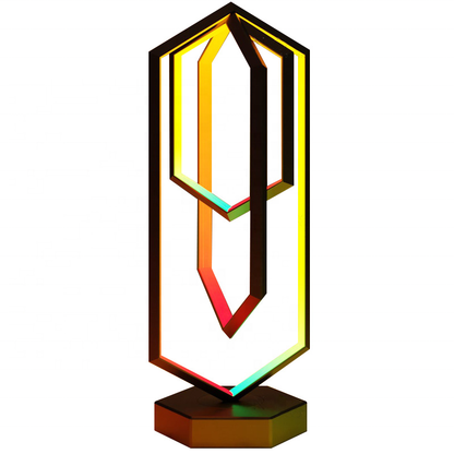 Lampe de table géométrique moderne pour la décoration intérieure, chambre et salon