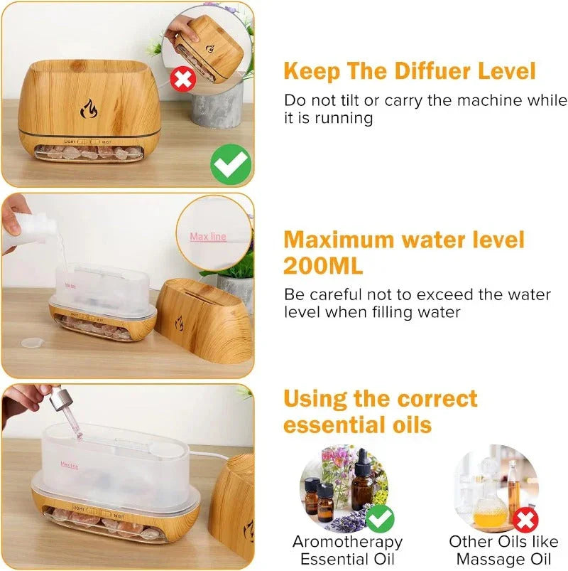 Lampe à Salaire Himalaya - Lampe USB - Kristall-Design