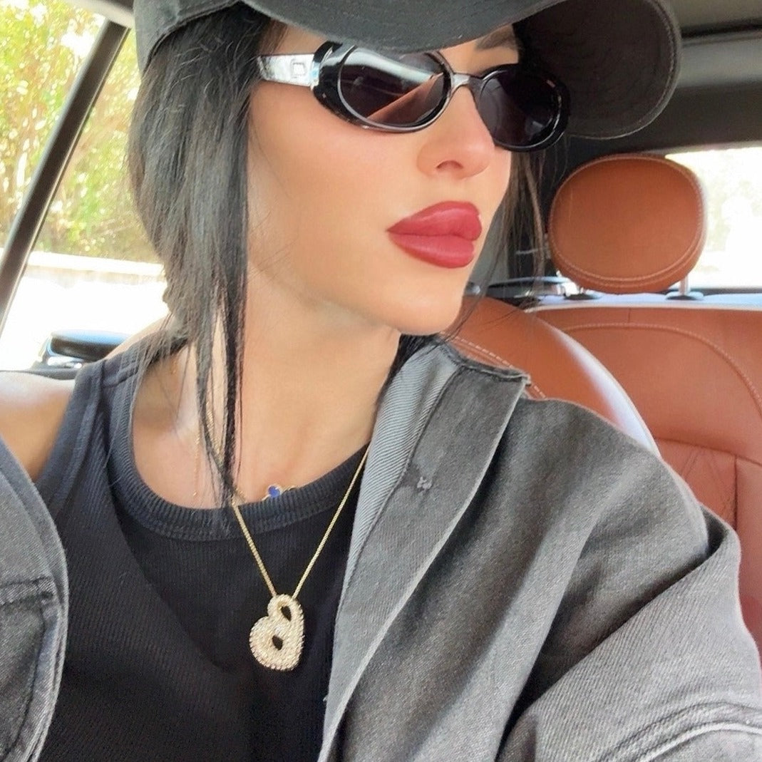 Esme - Bubble Initial Diamond Necklace — designed to inspire your lifestyle.