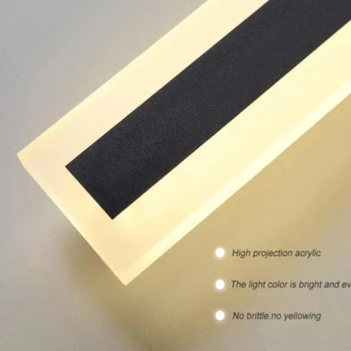 Applique murale LED extérieure étanche - Design minimaliste, indice de protection IP65