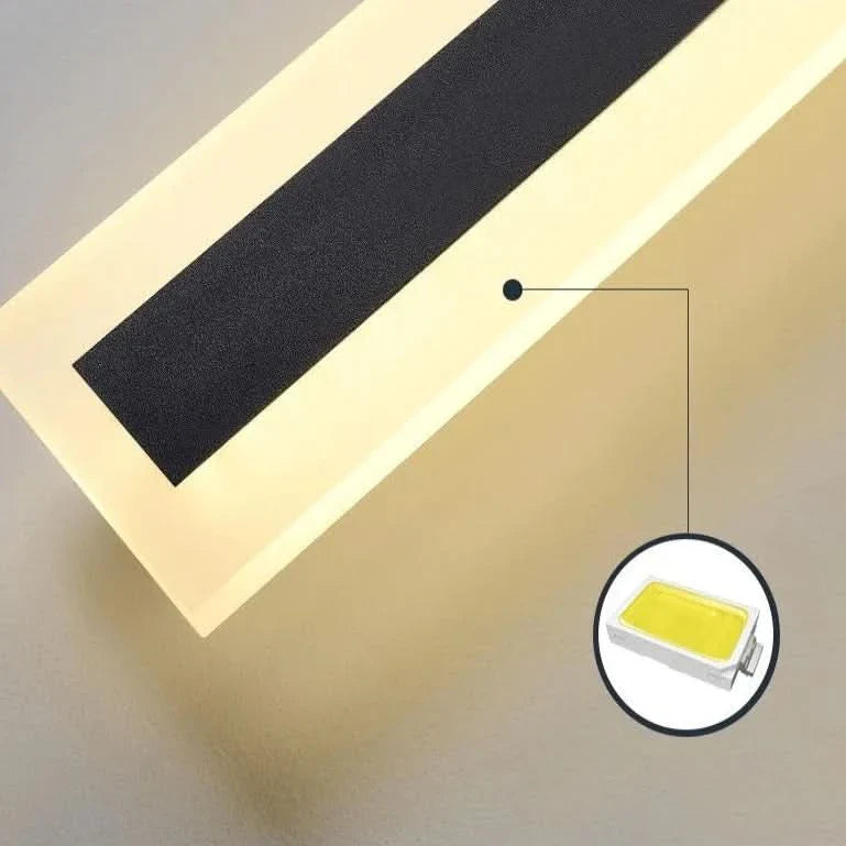 Applique murale LED extérieure étanche - Design minimaliste, indice de protection IP65