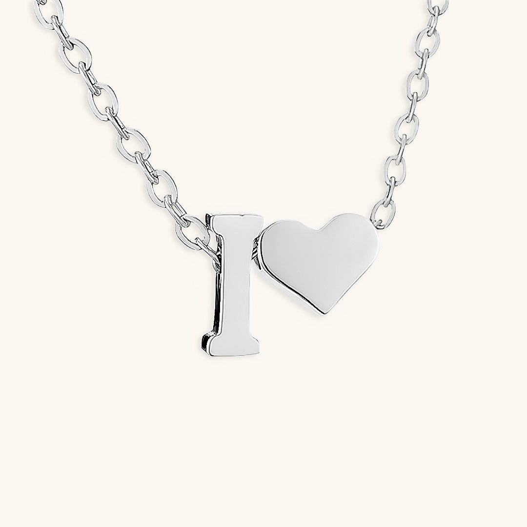Mallory - Love Initial Letter Necklace — bringing modern charm to your space.
