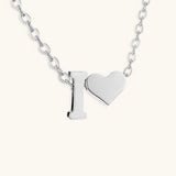 Mallory - Love Initial Letter Necklace — bringing modern charm to your space.