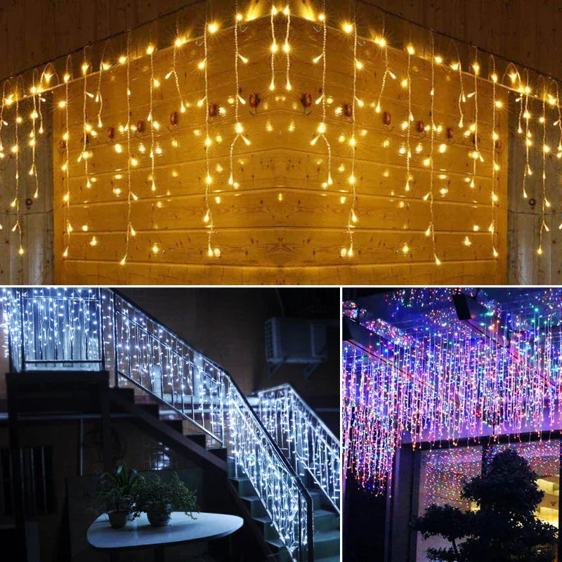 Eiszapfenlichter - Außenbeleuchtung - LED-Dekor