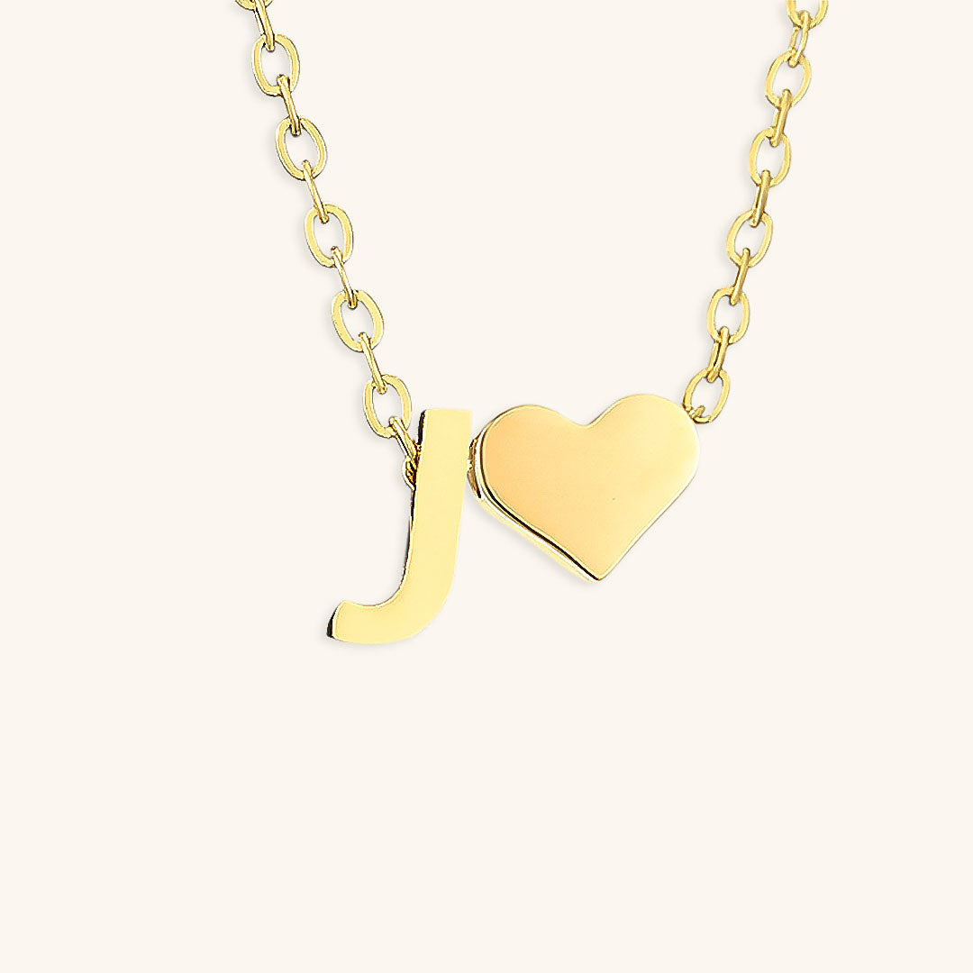 Mallory - Love Initial Letter Necklace — bringing modern charm to your space.