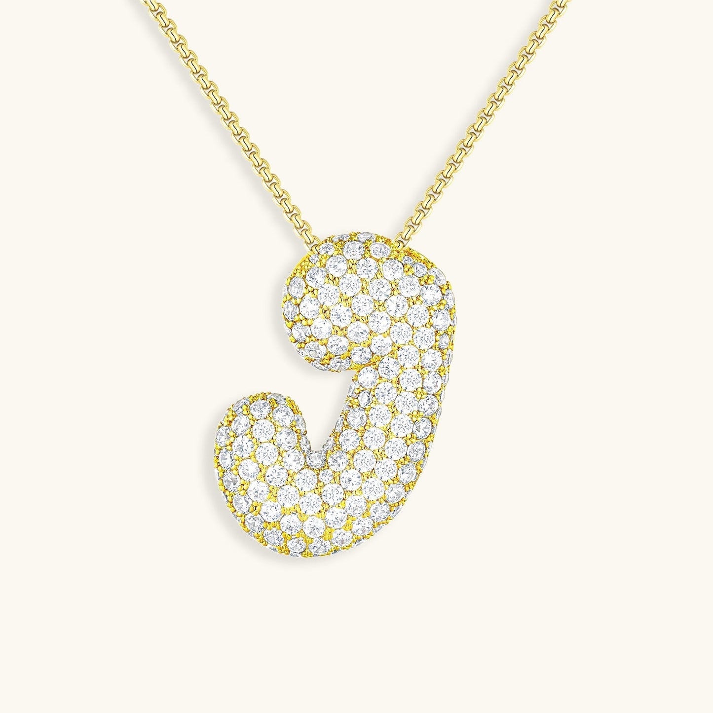 Collier Esme - Initiale en forme de bulle avec diamant — conçu pour inspirer votre style de vie.