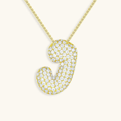 Collier Esme - Initiale en forme de bulle avec diamant — conçu pour inspirer votre style de vie.