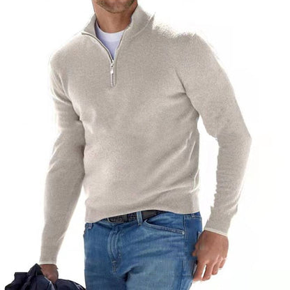 Pull quart-zip - Pull Strick-Half-Zip pour hommes