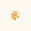Yvette - Twisted Gold Ring — bringing modern charm to your space.