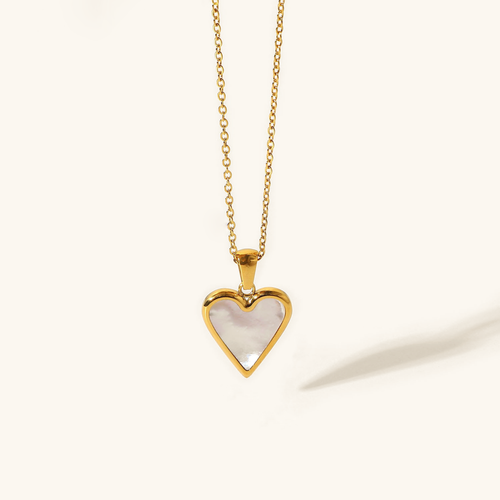Blythe  - Stone Heart Necklace — made with care and attention to detail.