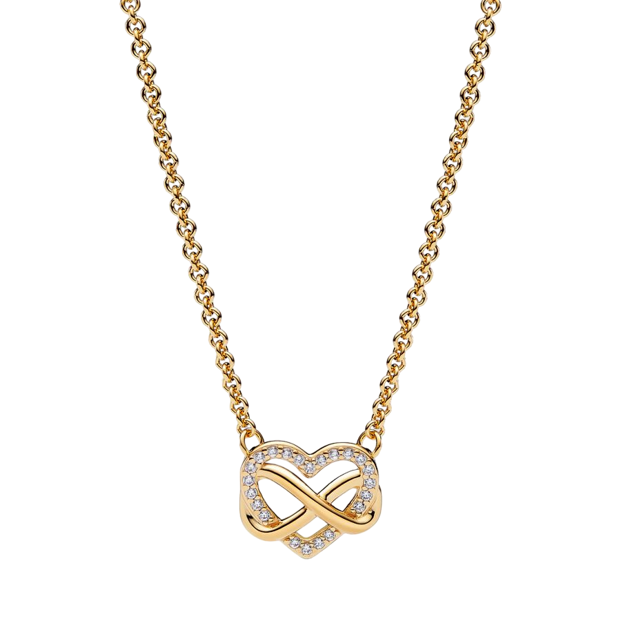 Jenna - Heart Infinity Pearl Necklace — bringing modern charm to your space.