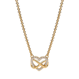 Jenna - Heart Infinity Pearl Necklace — bringing modern charm to your space.