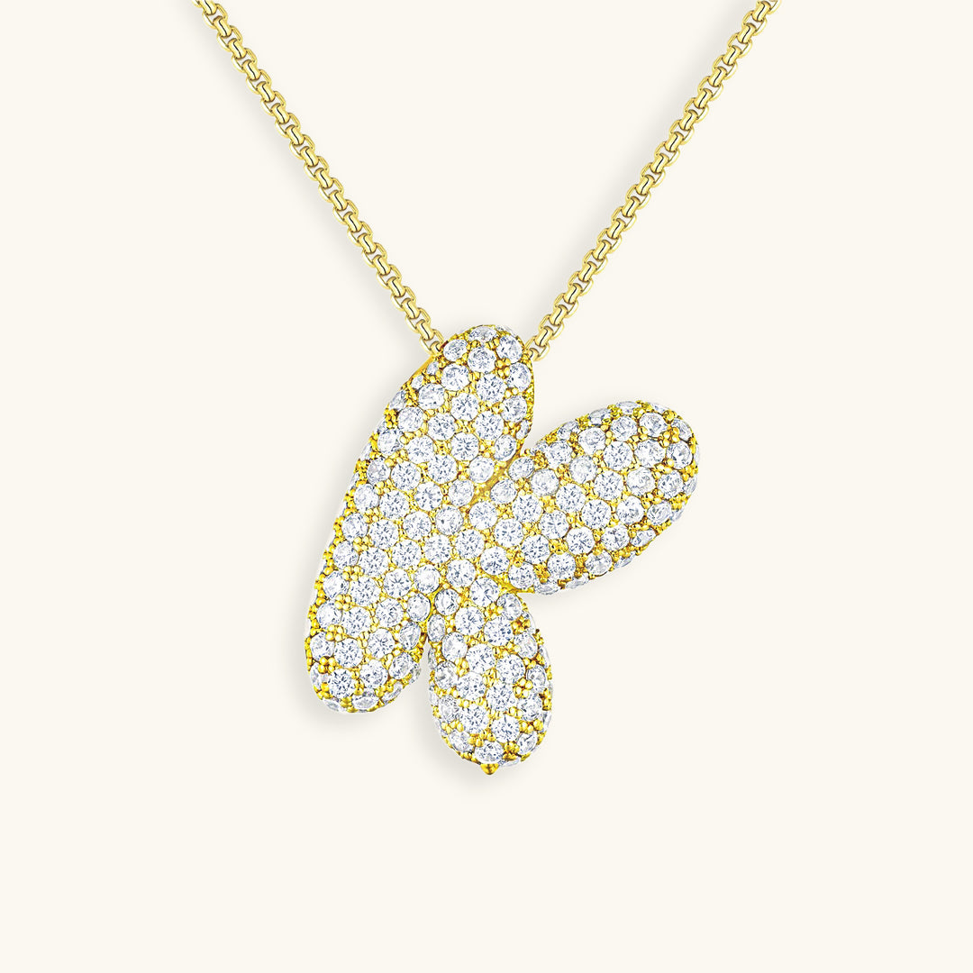 Collier Esme - Initiale en forme de bulle avec diamant — conçu pour inspirer votre style de vie.