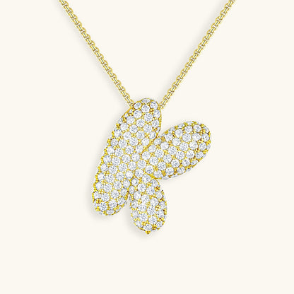 Collier Esme - Initiale en forme de bulle avec diamant — conçu pour inspirer votre style de vie.
