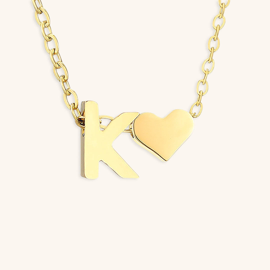 Mallory - Love Initial Letter Necklace — bringing modern charm to your space.