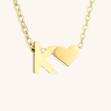 Mallory - Love Initial Letter Necklace — bringing modern charm to your space.