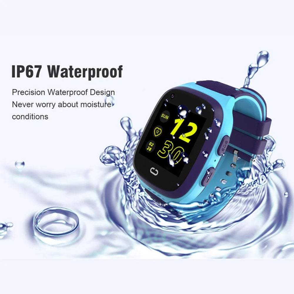 Waterproof Kids GPS Smartwatch with Touchscreen & Camera for Safety