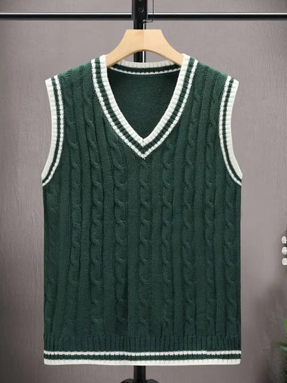 Strickweste | Câble | Pull | Pullweste | Herrenweste