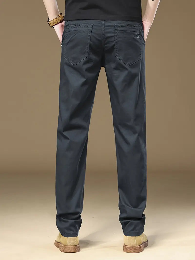 Chino-Hosen - Herren Regulär Gerade Beinform Stretch-Chinos