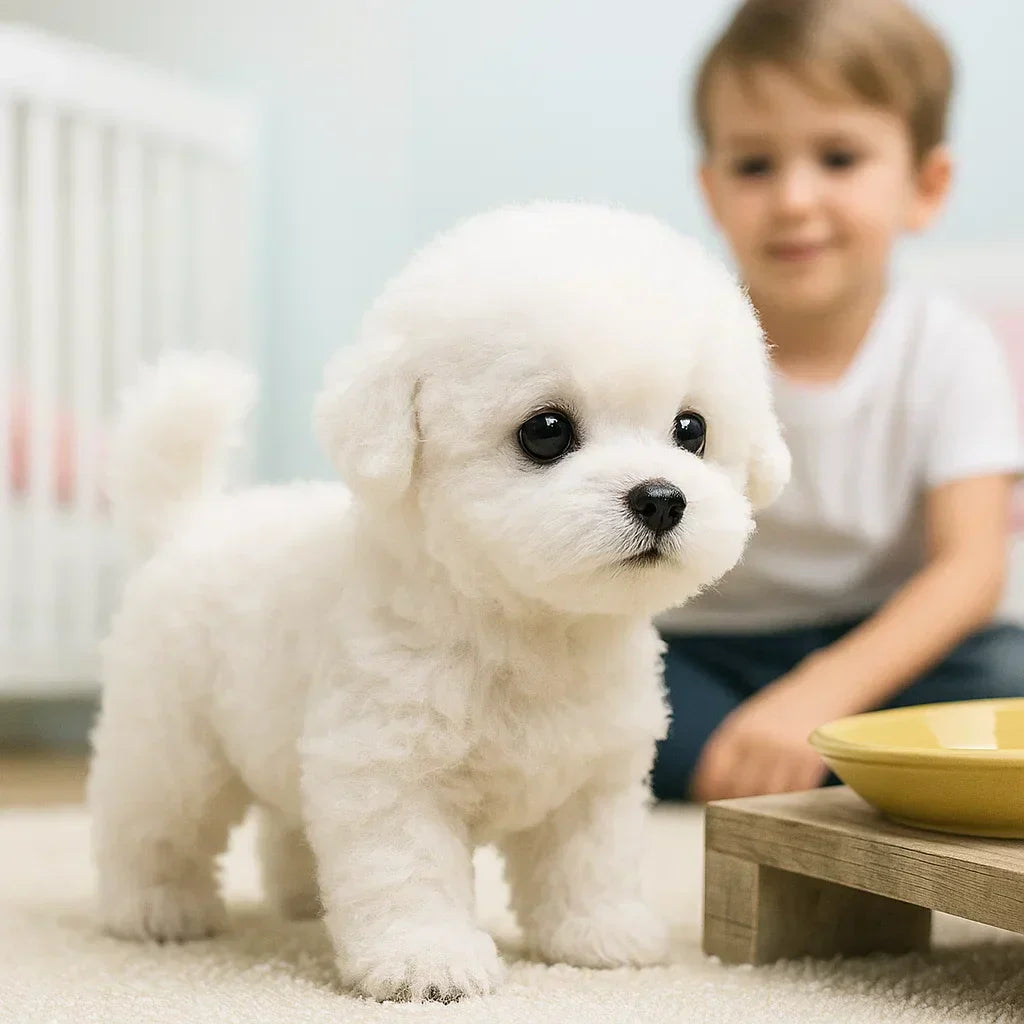 Kuscheltier Hund Interaktiv Realistisch Plüsch