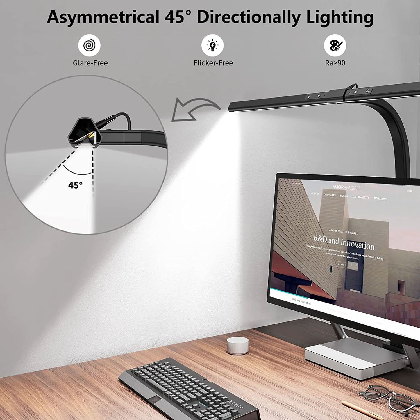 Lampe de bureau moderne pour architecte avec bras réglable pour bureau à domicile