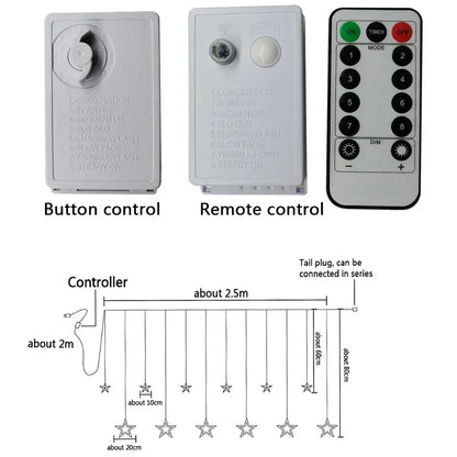 LED Sternen Girlande - Décoration décorative