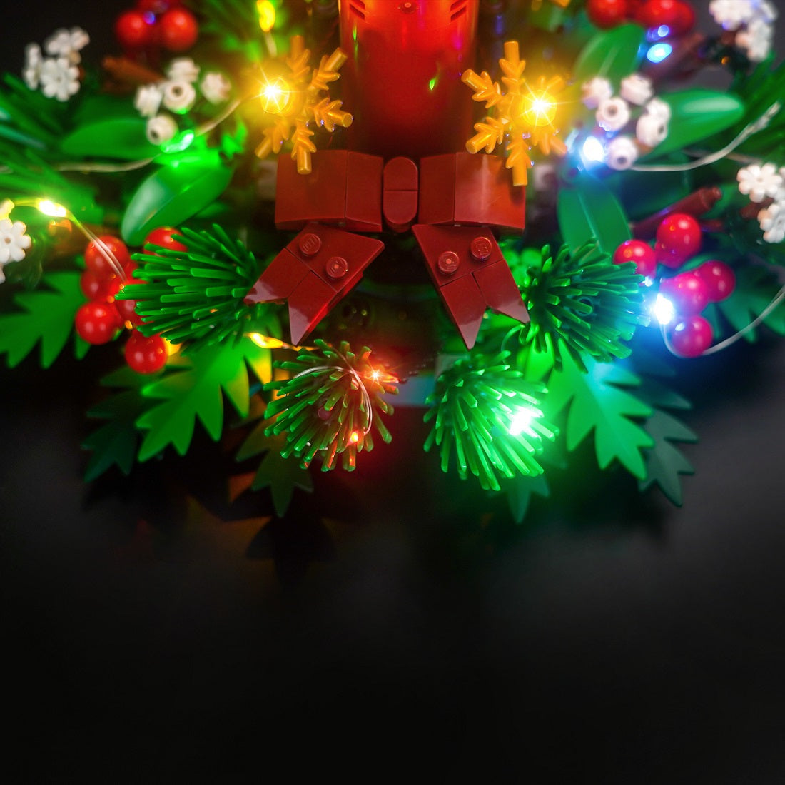 Ceiling Light Christmas Table Decoration Kit with Warm LED Lights