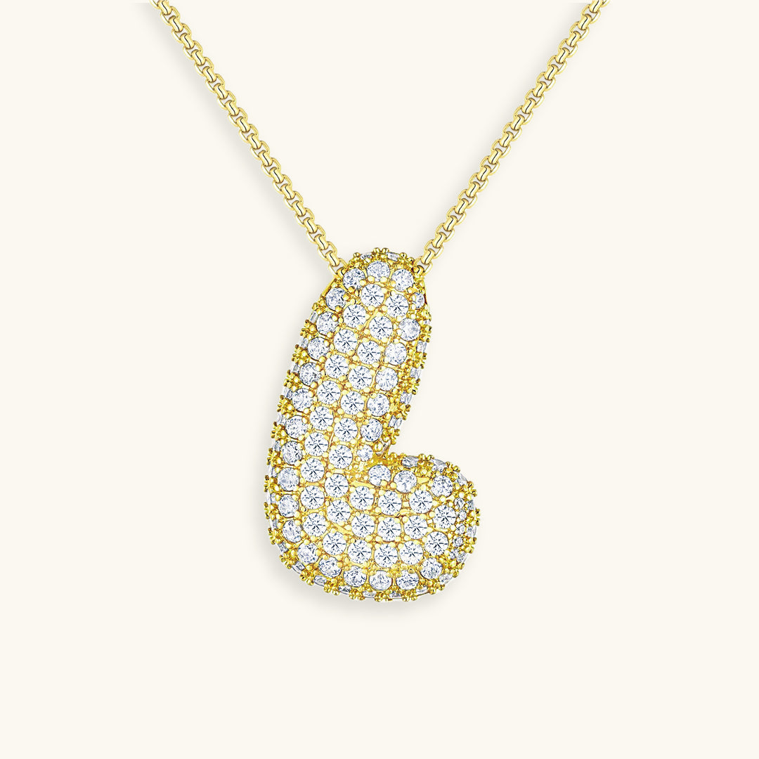 Esme - Bubble Initial Diamond Necklace — designed to inspire your lifestyle.