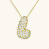 Esme - Bubble Initial Diamond Necklace — designed to inspire your lifestyle.