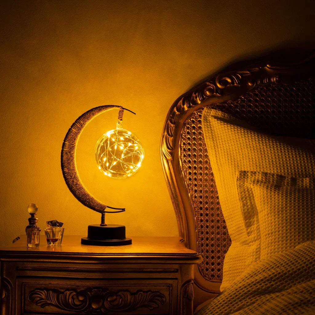 Lampe de table Lune pour salon - Veilleuse élégante et décoration intérieure