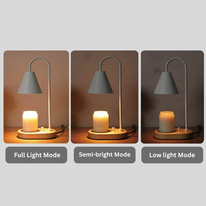 Lampe chauffe-bougie nordique Luma avec variateur réglable pour la décoration intérieure