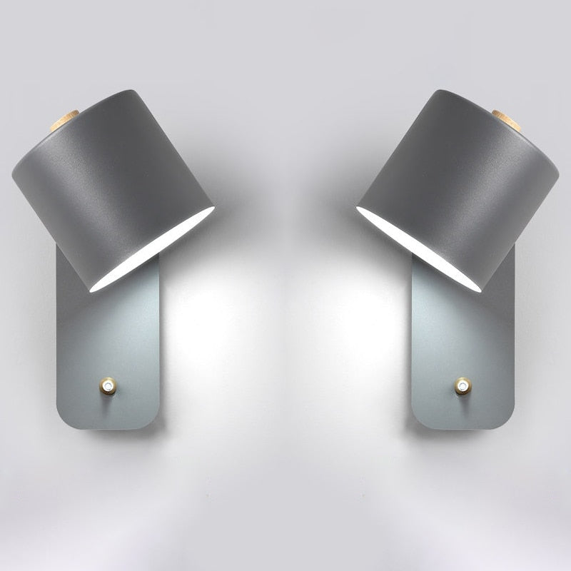 Adjustable Modern LED Wall Sconce with Switch | Stylish Metal Lighting