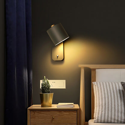 Adjustable Modern LED Wall Sconce with Switch | Stylish Metal Lighting