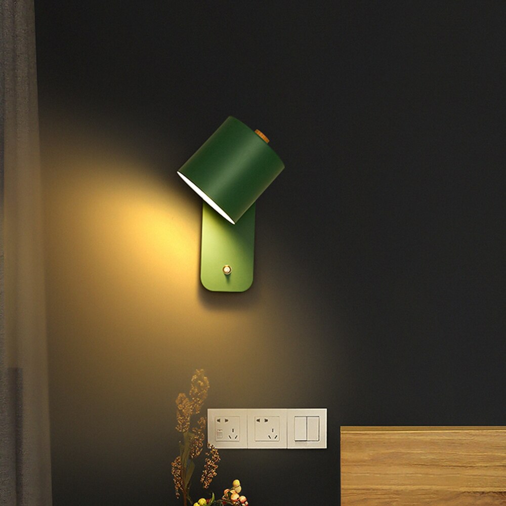 Adjustable Modern LED Wall Sconce with Switch | Stylish Metal Lighting