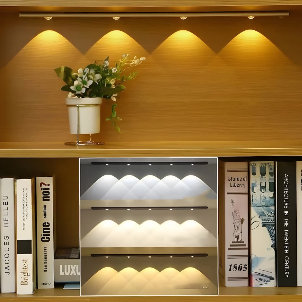 Wireless Motion Sensor LED Under Cabinet Lighting Strip - Easy Install