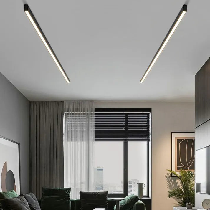 Plafonnier LED moderne | Luminaire linéaire encastré pour la maison